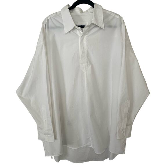 AMI Alexandre Mattiussi shirt dress pockets womens 40 NWT - Picture 5 of 11